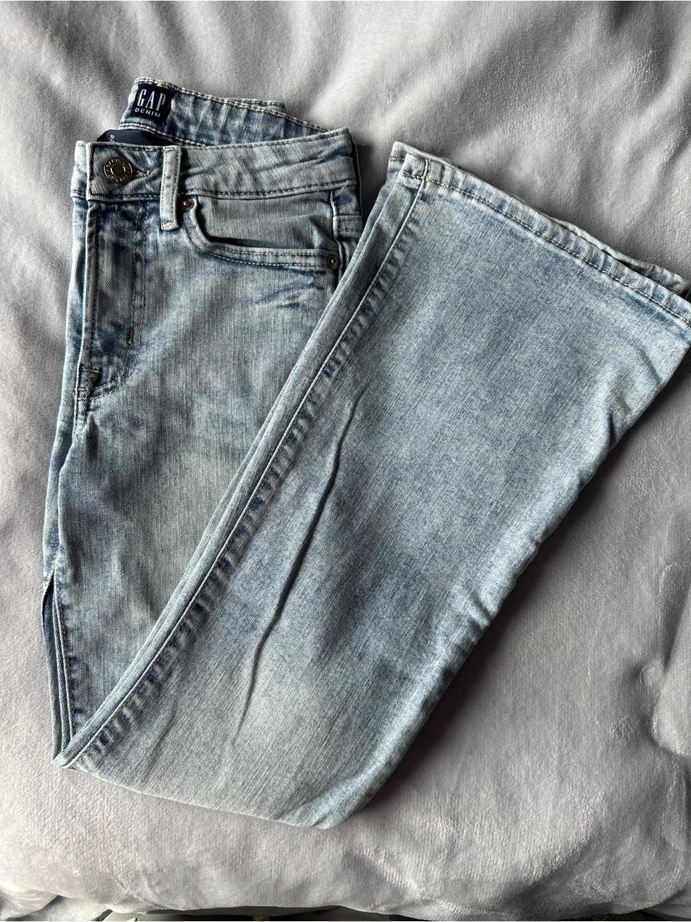 GAP Light Blue Flare Wide-Leg Girls Jeans